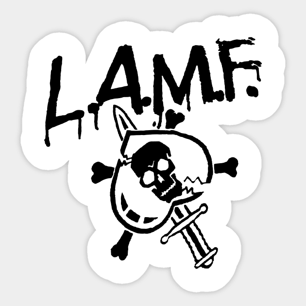 L.A.M.F Sticker by TheCosmicTradingPost